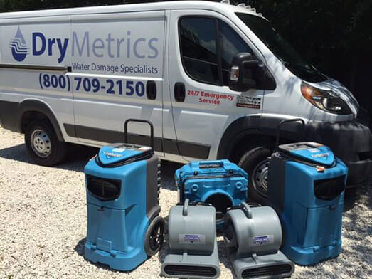 Water Damage restoration, water damage clean-up equipment by DryMetrics